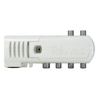 televes amplificador antena tv 5 salidas 16db blanco