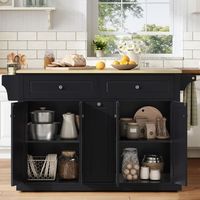 isla de cocina con encimera abatible ruedas bloqueables y almacenaje 121  69  89 cm