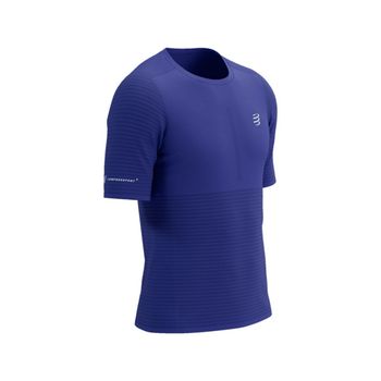 Camiseta Compressport Pro Racing SS Azul, Talla S