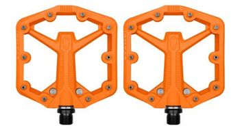 Crankbrothers stamp 1 gen 2   pedales planos pequenos naranja