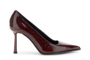 salones de piel efecto charol con pulsera bordeaux 37