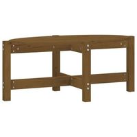 mesa de centro de diseno sencillo 87 x 48 x 35 cm madera maciza de pino color marron miel dec039504