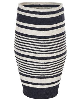 Cesta  algodón negro blanco