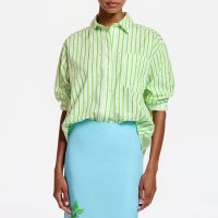 essentiel antwerp fevertree embellished cotton-poplin shirt - xs