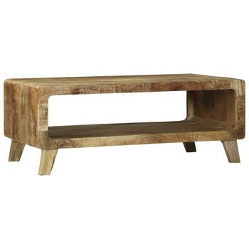 Mesa De Café | Mesa De Centro Marrón 90 X 50 X 35 Cm Madera De Mango Maciza