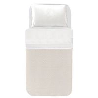 cubrecama infantil vichy beige -  cama 90x200 190x280