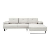 sofa rinconera mustang large derecho beige