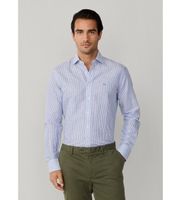 hackett london para hombre hm3010691 camisa ess linen bengal azul xl casual algodon lino manga larga