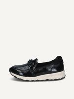 caprice slipper black made of leather size 42
