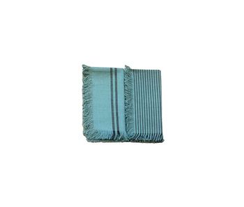 Pack 4 servilletas de algodón modelo kila azul