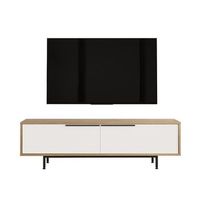 soporte de tv de madera on1-sw - 160 x 35 x 45 cm - blanco