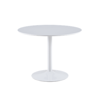 Mesa De Comedor Redonda Sybil Blanco