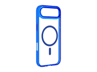 funda movil - cellularline iconic mag para iphone 17 air ultrarresistente magsafe azul y transparente