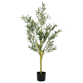 Árbol De Olivo Artificial Con 450 Hojas Verde 120 Cm Vidaxl