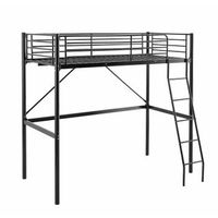 litera juvenil pedroestructura de metalcolchon no incluido  opcionalvarios colores negro - 1 colchon 90x190