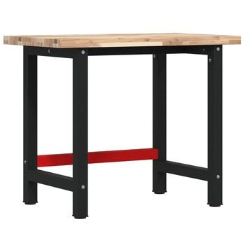 Banco De Trabajo | Mesa De Trabajo Madera Maciza Acacia Rectangular 100x60x83 Cm