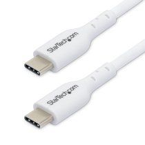 StarTech.com Cable de Carga USB-C Blanco de 1m - Cable UCB Tipo C de Carga para Ordenador PortÃ¡til - PD de 60W 3A - Cable de Transferencia de Datos USB 2.0 - Macho a Macho