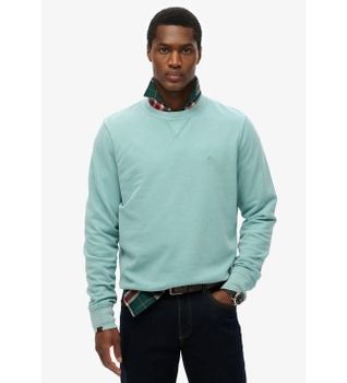 Superdry para hombre. M2014174A Sudadera clásica Essential turquesa (S), Casual, Algodón
