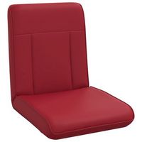 sillon ajustable rojo vino cuero sintetico vidaxl