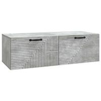 mueble para tv de pared gris hormigon 98 x 41 x 30 cm vidaxl