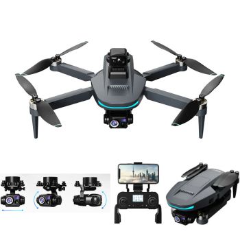 LYZRC L200 PLUS MAX 249g GPS 5G WiFi FPV con cámara dual 4K EIS HD,estabilización mecánica de 3 ejes,gimbal,evitación de