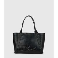 karl lagerfeld bolsa bolso tote kville mediano con tachuelas para mujer