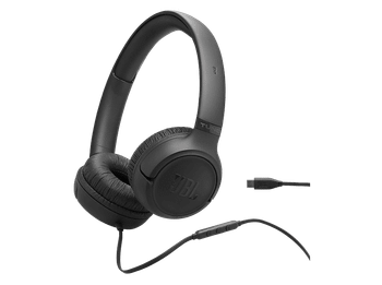 Auriculares - JBL Tune 530C, Cable USB-C, Diadema, Pure Bass, Plegables, Negro