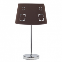 lampara sobremesa celaya 1xe14 marron de fabrilamp