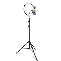 lifa tripode de 21m y aro de luz led rgb de 30cm12  regulable para selfie fotografia maquillaje streaming youtube tik tok