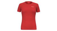 camiseta salewa pedroc dry hybrid para mujer rojo