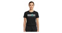 camiseta de manga corta para mujer ironman suiza negra