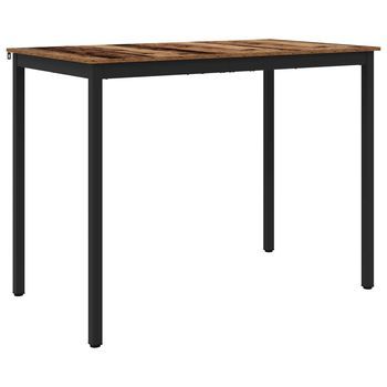 Mesa De Barra De Pie Madera De Ingeniería Rectangular Vidaxl