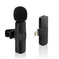 fgns microfono inalambrico lavalier para ip con carga microfono inalambrico plug-play para grabaciontransmision en vivoyoutubetiktokreduccion de ruido inteligentesincronizacion automatica
