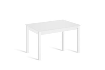 Mesa de cocina fija 110x70 cm blanco pata blanco