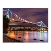 papel pintado 3d - lions gate bridge - vancouver canada 350x270 cm