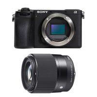 camara mirrorless sony alpha a6700 26 mp 11x zoom optico sensor bsi wifi  sigma 30mm f14