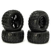 llantas y neumaticos 4pcs para coche de radiocontrol monster truck hsp 110 con cubo de 12 mm modelo 88005