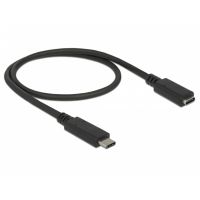cable usb-c de delock 05 m usb 32 gen 1 negro