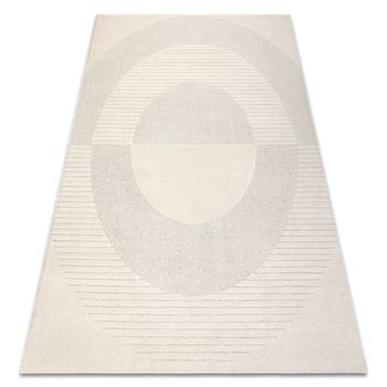 Alfombra Dune 2502 Crema – Geométrica, Círculos, Estructura 180x270 Cm