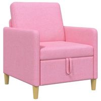sofa con almacenamiento rosa 72 x 78 x 87 cm poliester vidaxl