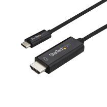 StarTech.com Cable de 1m USB C a HDMI - Cable Adaptador de VÃdeo USB Tipo C a HDMI 2.0 4K de 60Hz - Compatible con Thunderbolt 3 - PortÃ¡til a Monitor HDMI - Modo Alt DP 1.2 HBR2 - Negro