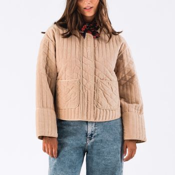 Lollys Laundry Ananda Quilted Cotton-Velour Jacket - XL