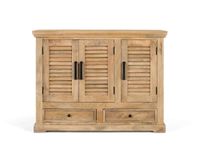 aparador 3 puertas y 2 cajones fabricado en madera de mango