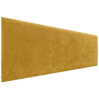 dhome cabecero mostaza 150cm acabado toalla soft tapizado liso 4cm grosor 70 alto tejido suave para pared acusticos cabeceros absorbentes 150cm 4cm - 70 al - mostaza