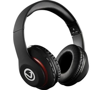 VOLKANO Impulse Series VB-VH100-BLK Wireless Bluetooth Headphones - Black, Black