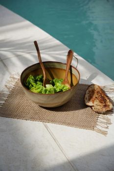 Tenedor de Ensalada de teca natural (L26)