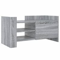 mueble de tv madera de ingenieria gris sonoma 80x35x40 cm vidaxl