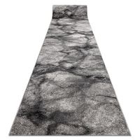 alfombra de pasillo silver marble marmol - gris 120cm 120x230 cm