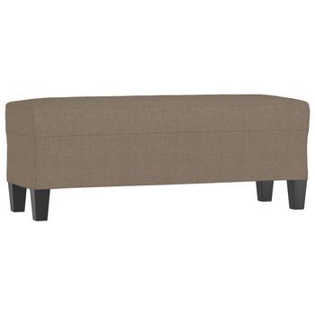 Banco De Tela Gris Taupe 100x35x41 Cm Vidaxl