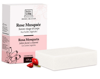 soivre jabon en pastilla facial y coporal rosa mosqueta 125 gr
